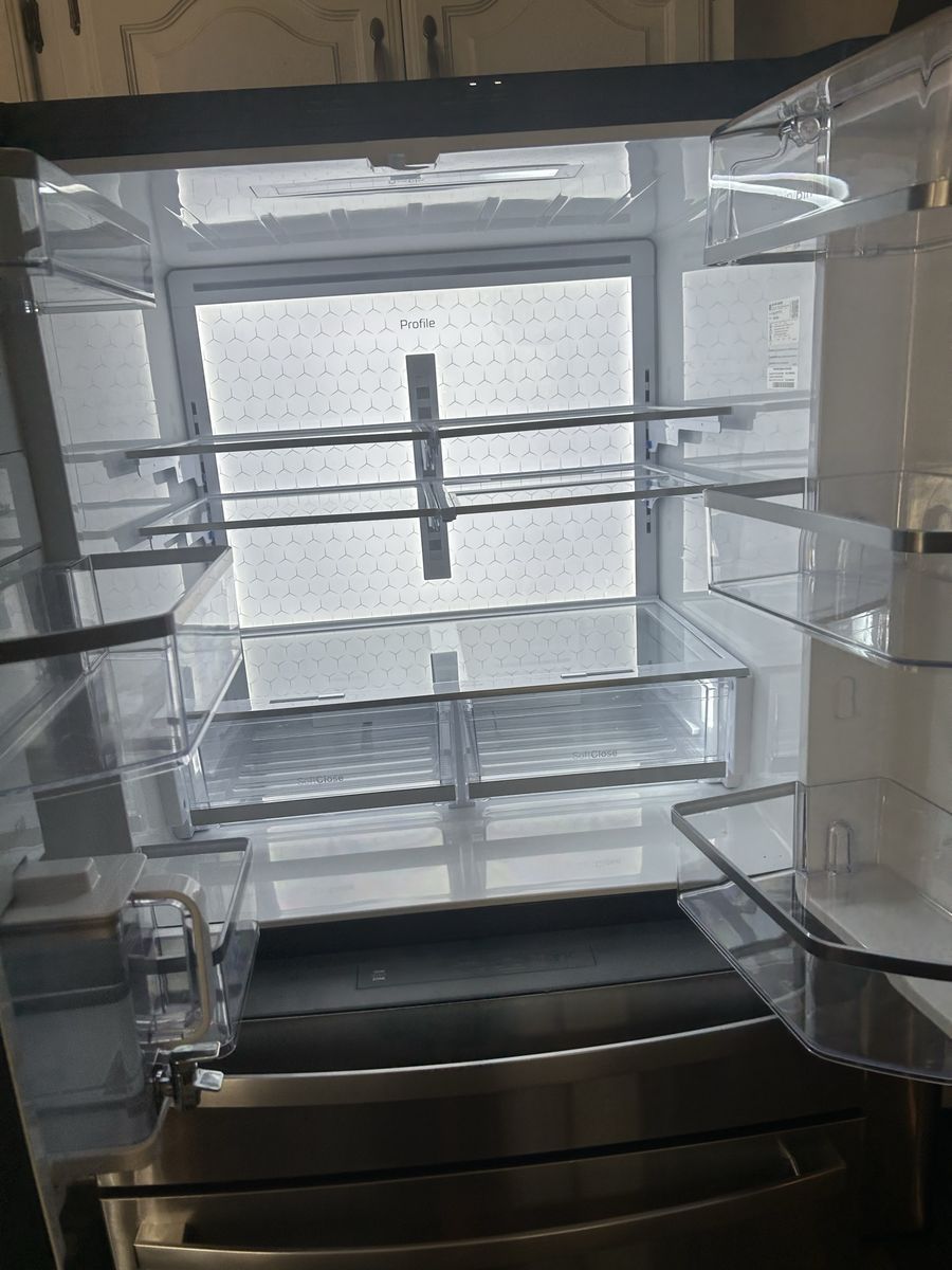 Large front door fridge, six years old