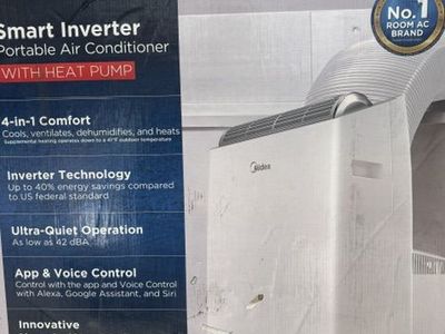 NEW 12,000 BTU Midea DUO Smart Portable Air Conditioner