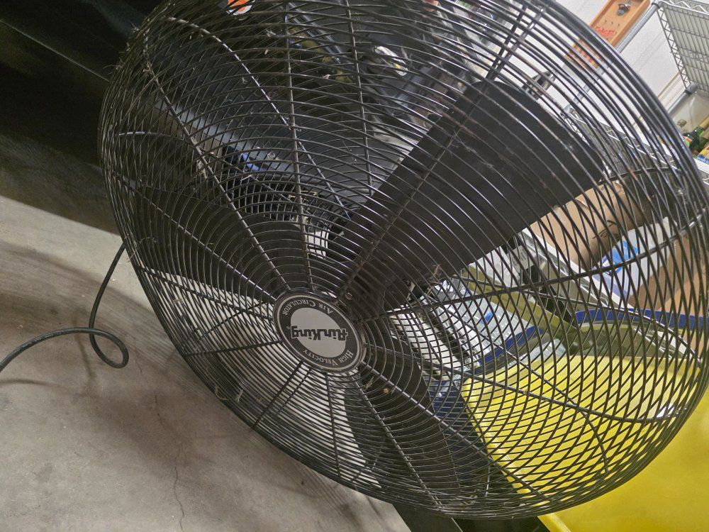 Air King 24 Inch Wide 5130 CFM 3Speed Oscillating Wall Mounted Fan