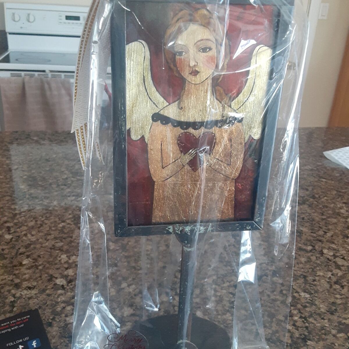 valentines angel standing decor