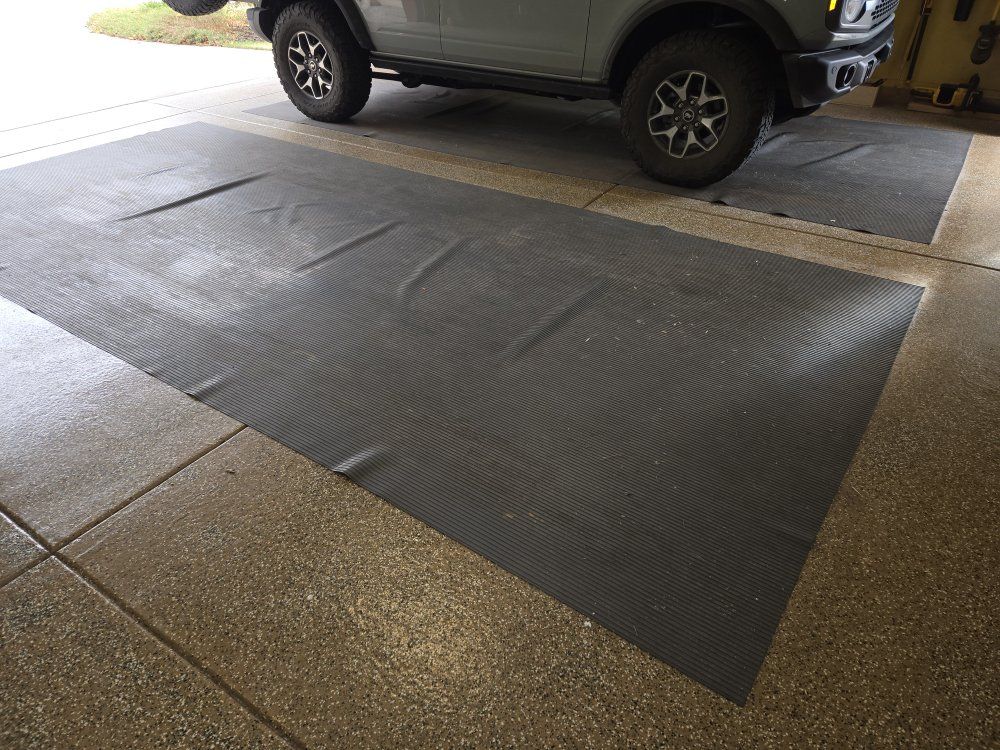 Garage Floor Heavy Duty Vinyl Mats x2