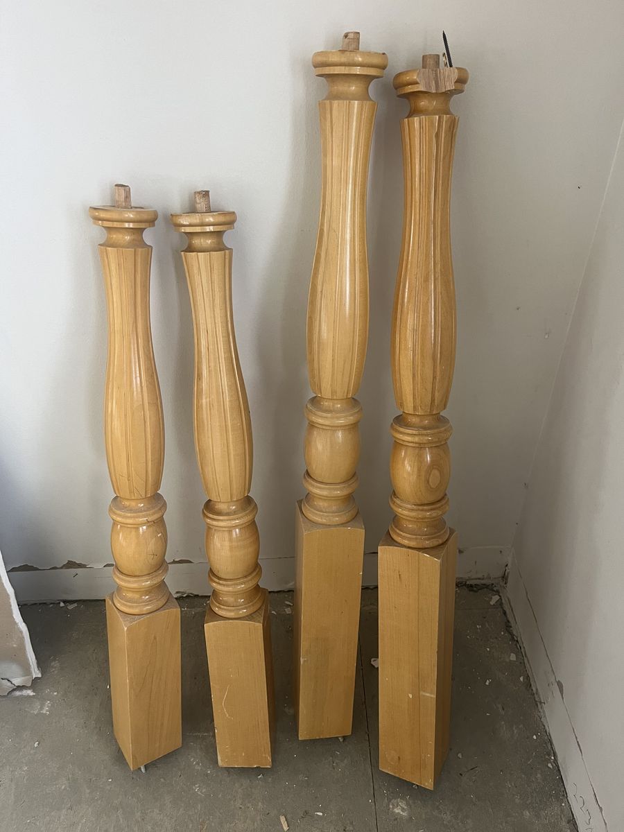 4 Maple Newel Posts