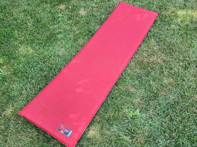 REI Therm-a-Rest Self-Inflating Sleeping Pad Red and Black Camping Mat