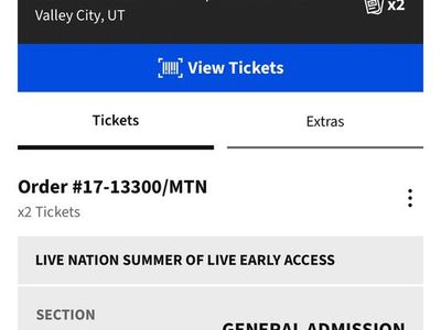 MGK tickets!! 2 GA lawn passes