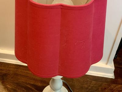 Pink Lamp 19in tall