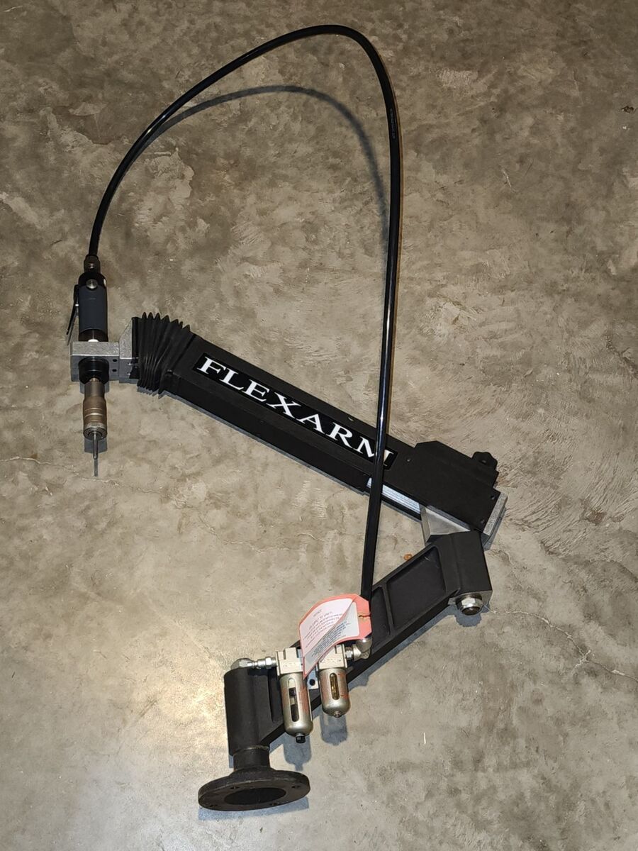 FlexArm A-32 pneumatic drilling arm – 11–34 inch range + Helicoil kit