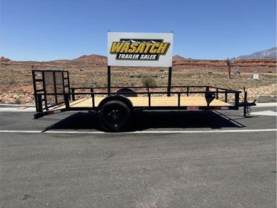 2026 7 Sons 7' x 14' 3.5K Quality Single Axle Utility with Rear Ramp Gate