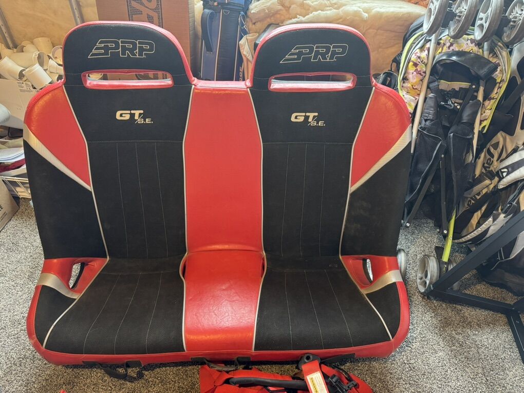 PRP Bench Seat, Stock Razor Seats, Harnesses