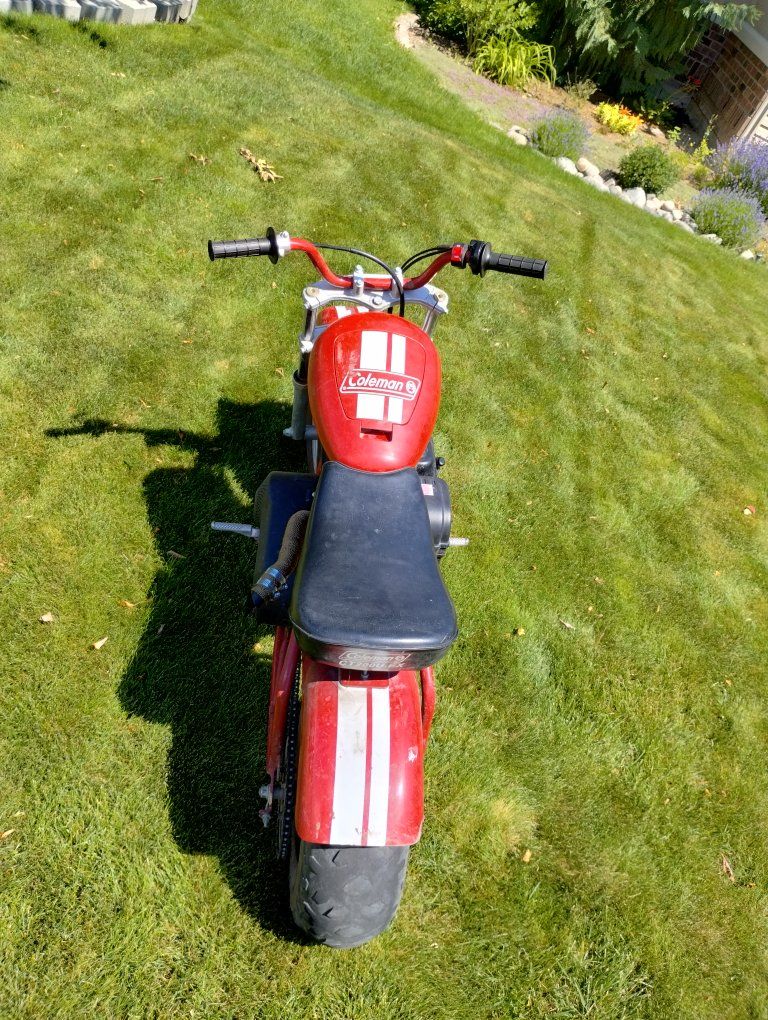 Coleman CT200U Trail Mini Bike - Red, Gas-Powered Off-Road Fun
