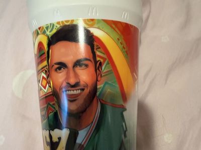 McDonald's Mexico National Team Soccer Plastic Cup Santiago Gimenez Bebote