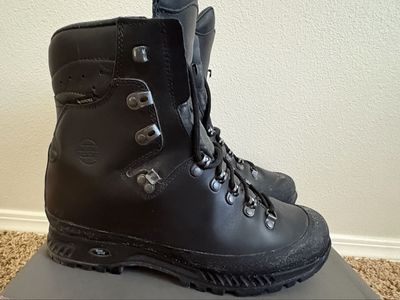 Hanwag Black Leather Gore-Tex Waterproof Hiking/Work Boots Men's Size 11