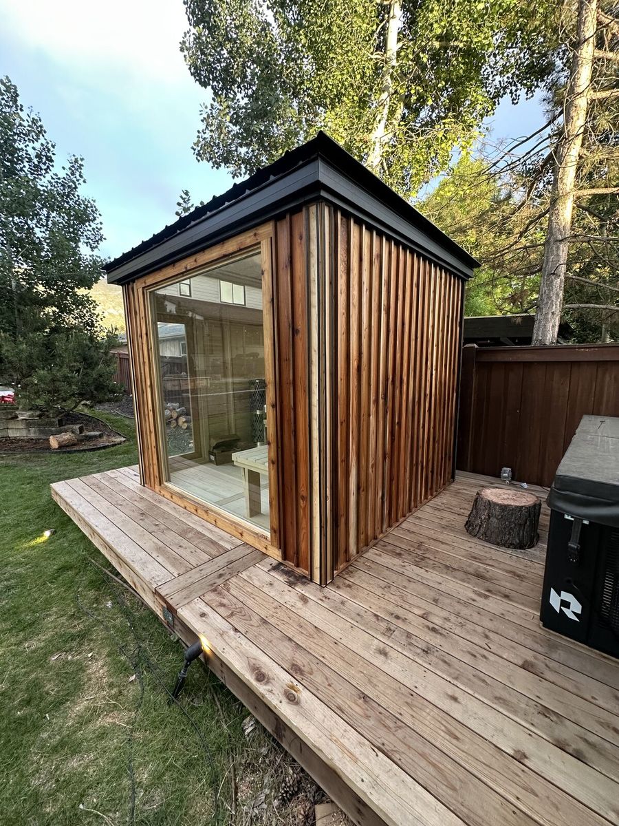 Built-In, Indoor, Outdoor Fully insulated custom saunas!!!!!