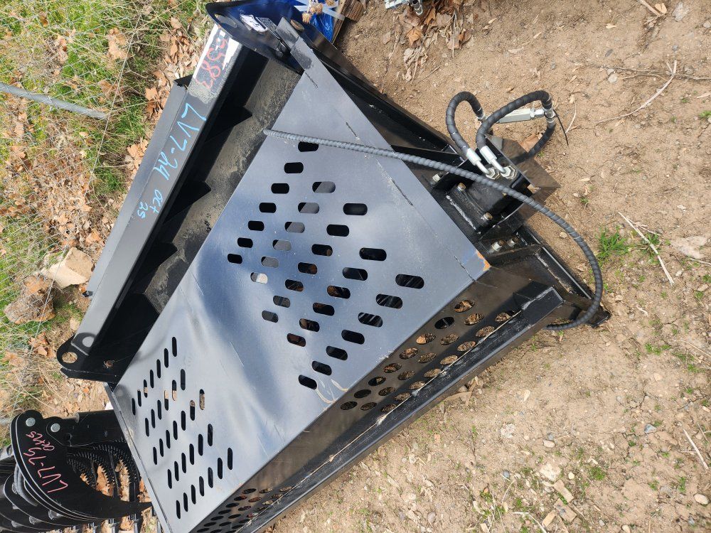 skid steer rock rake