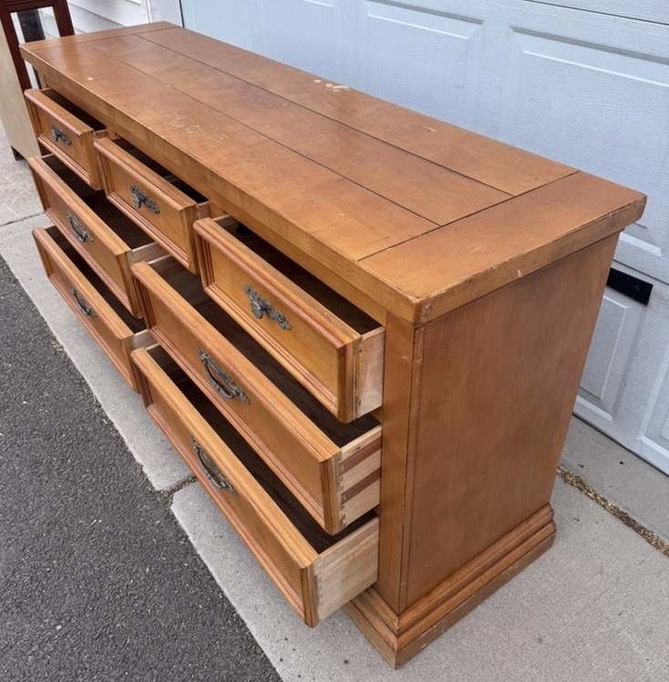 Solid wood dresser