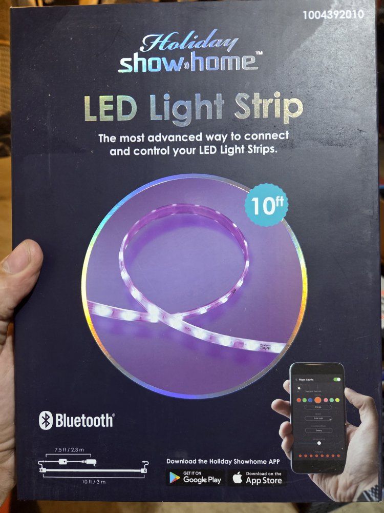 Holiday Showhome Bluetooth LED Light Strip - 10ft Smart App Control