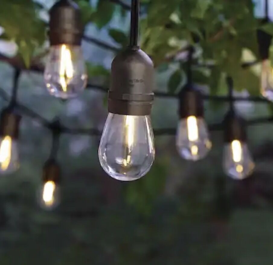 Indoor / Outdoor Edison Bulb String Lights for Backyard, Porch, or Home
