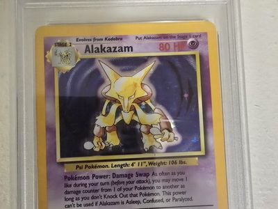 Graded Pokemon Card Lot: 1999 Alakazam Holo (PSA 8) & Modern Illustration Rares (PSA 9/10)