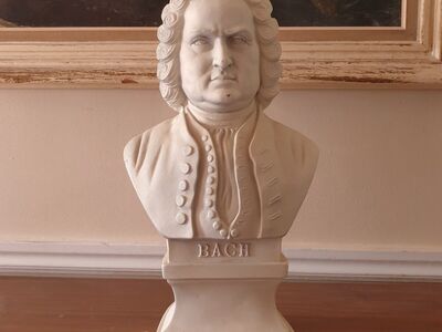 Bach Bust for Piano Decor