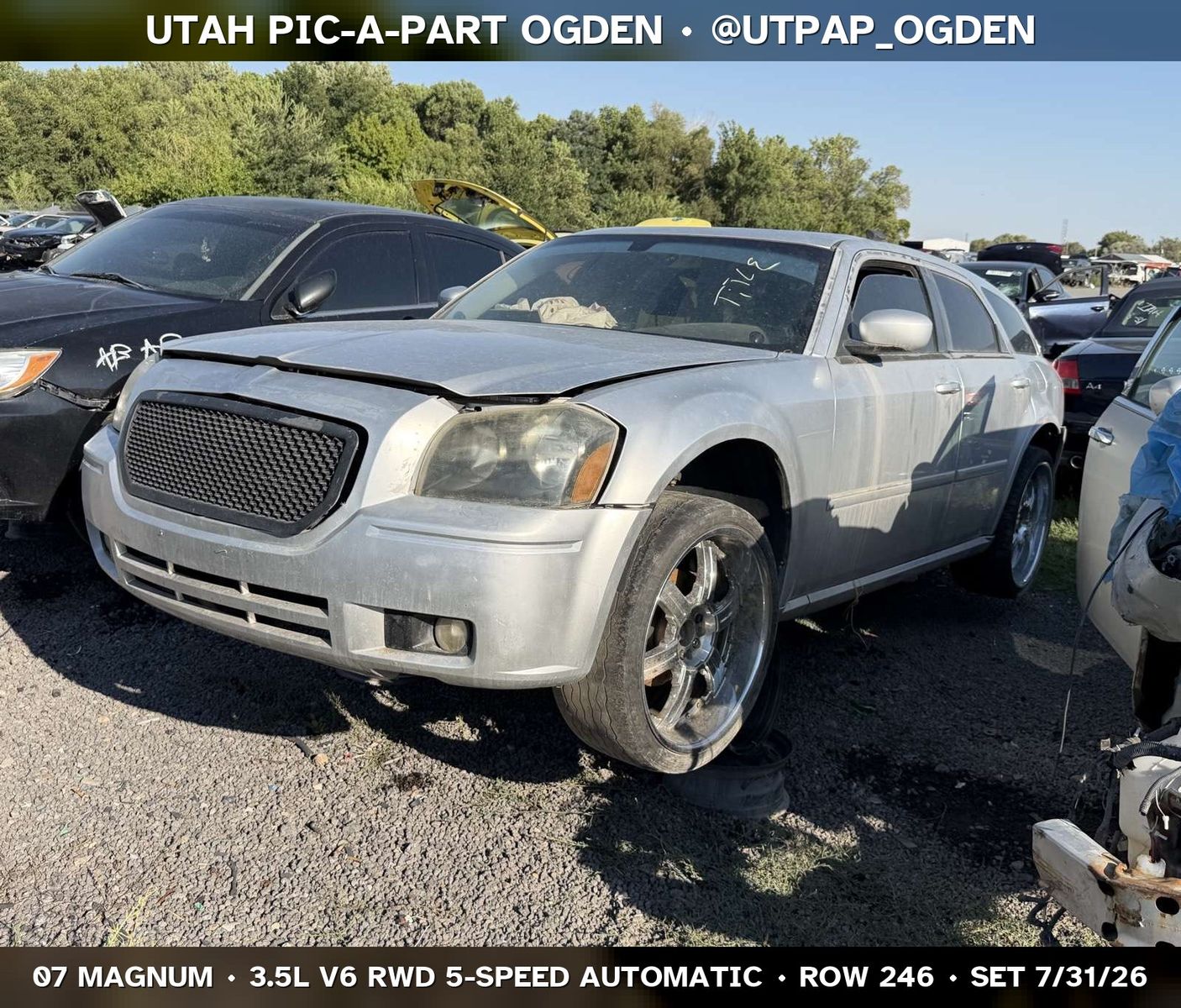 Just In! 2007 Dodge Magnum Parts - UTPAP Ogden