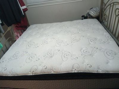 Queen Size Mattress and Box Spring Set - Used, Comfortable
