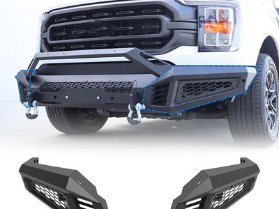 FORD F-150 FR BUMPER SIDE WINGS FOR FORD F150 2018-2023 (EXCLUDE RAPTOR) BLACK!!