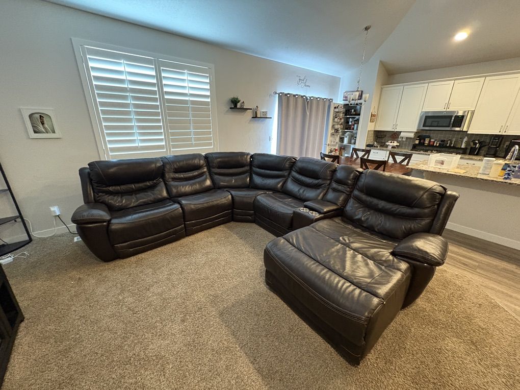 Sectional Leather Couch
