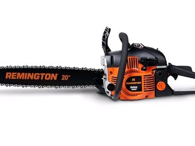 Remington Outlaw 20" Gas Chainsaw - New, Powerful for Outdoor Cutting Tasks
