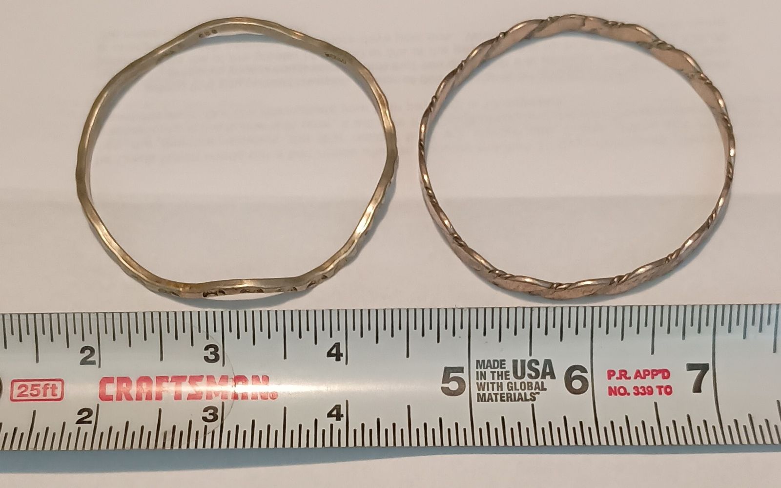 2 Sterling Silver Bracelets