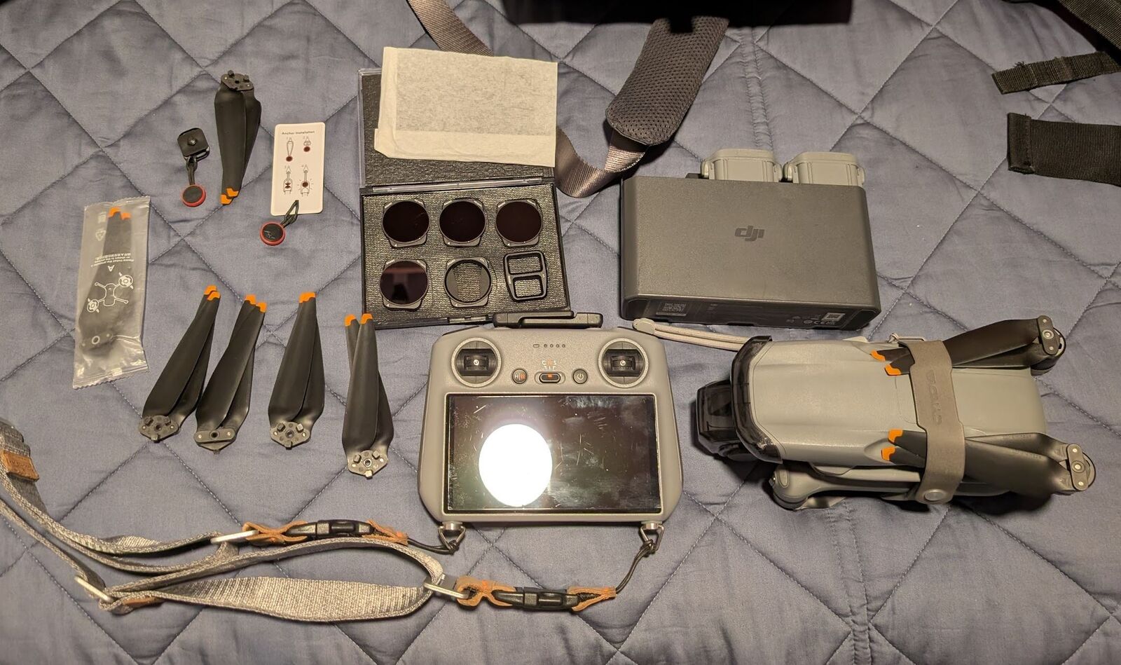 DJI Air 3 Fly More Combo with DJI RC 2, Drone with Camera 4K, Dual Primary Cameras, 3 Batteries, 48MP Photo, 20Km Max