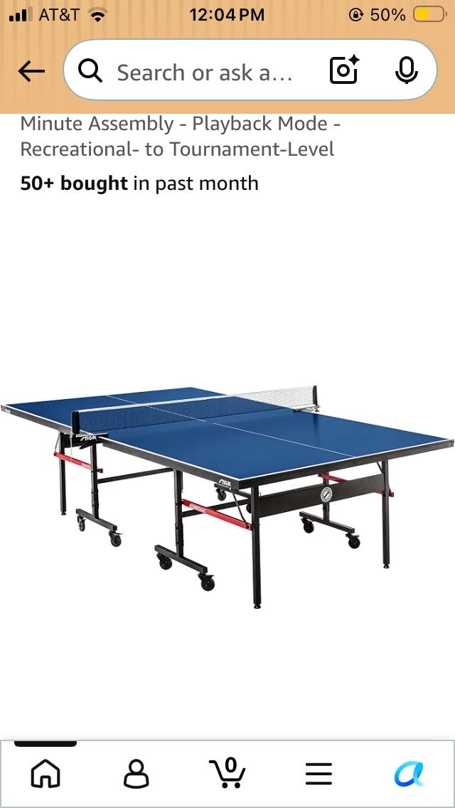 New STIGA Advantage Series Indoor Ping Pong Table - Foldable Table Tennis Table with Quickplay Assembly