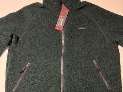 Filson Sherpa Fleece Jacket - Fir Green - Men's XL - Brand New With Tags