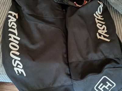 Fasthouse Black Cycling Pants - Durable & Comfortable Riding Gear