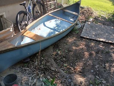 fiberglass canoe
