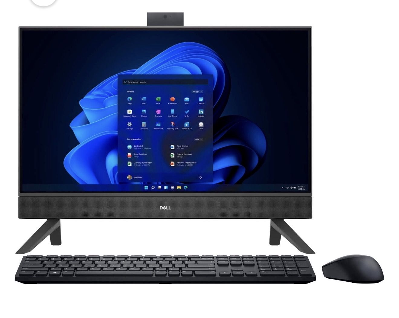 Only Owned By a Grandma: Dell Inspiron 24” 5415 Touchscreen All-in-One Computer System - Ryzen 5 5625U, 8GB RAM, 512GB SSD