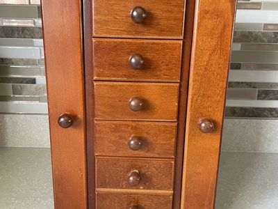 Wooden Jewelry Armooire