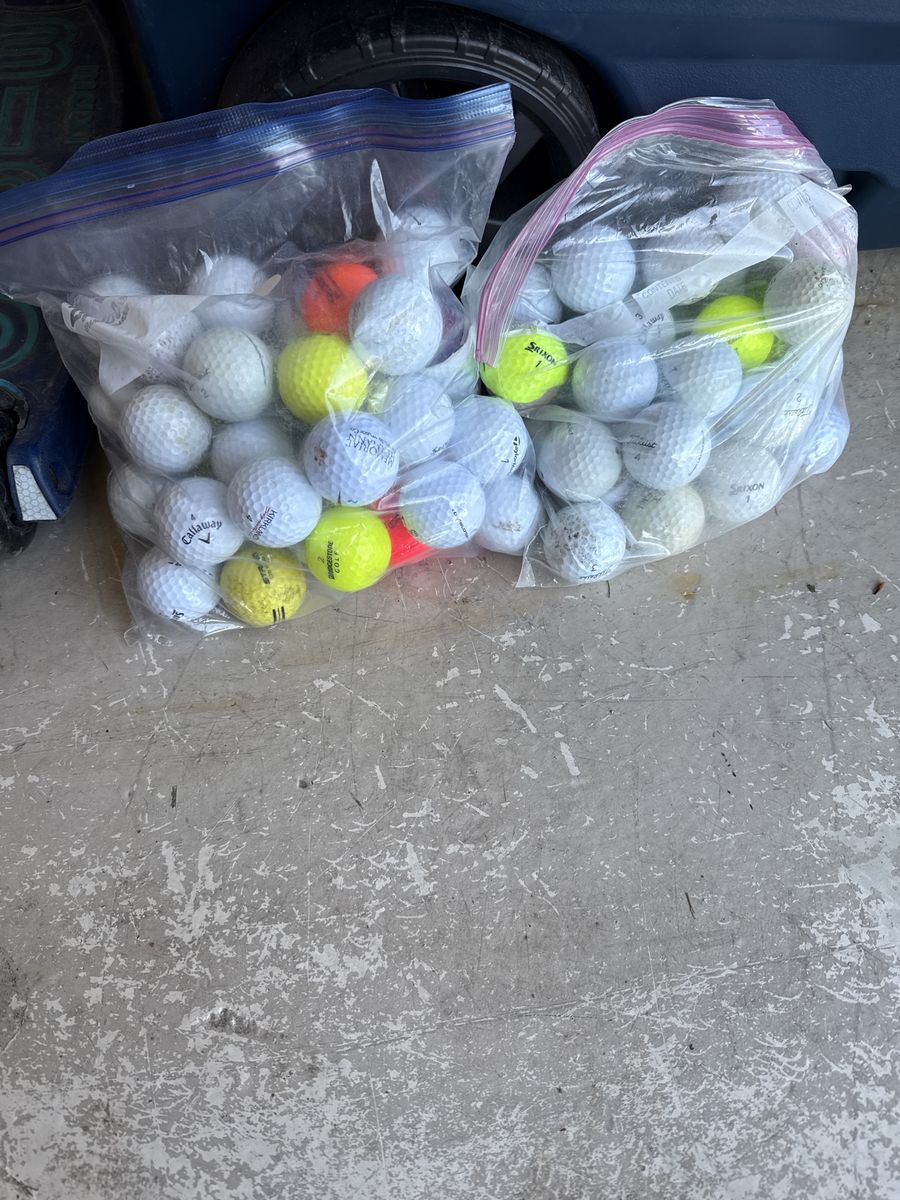Bags of random golf balls
