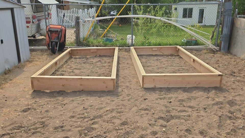 Raised Garden Bed Wood Planter Box - Unfinished Natural Wood