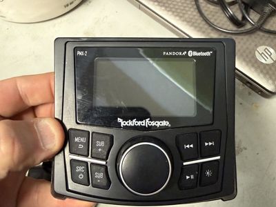 Rockford Fosgate PMX-2 Punch Marine Digital Media Receiver Bluetooth w/ Wiring Harness