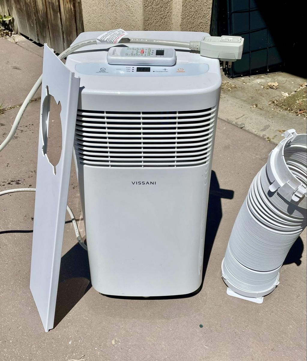 Vissani White 115-Volt Portable Air Conditioner