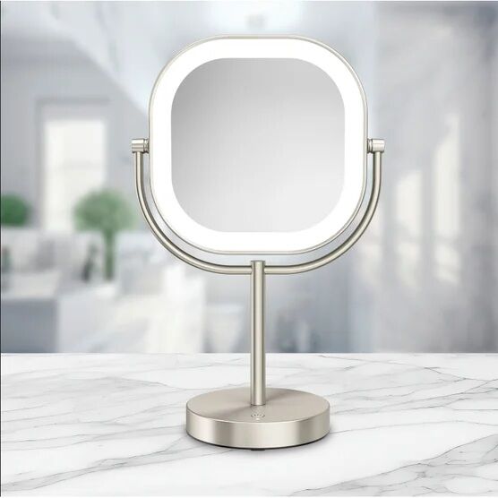 Conair BE25GD LED Double Sided 1x/10x Magnification Rechargeable Vanity Mirror 5543365 #104650