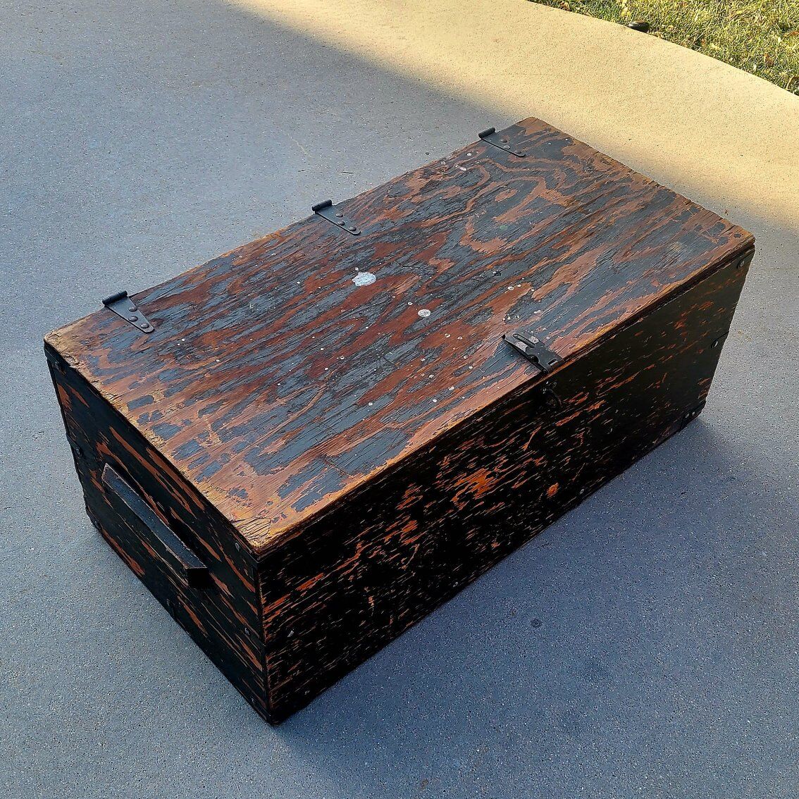 Antique Miltary Footlocker