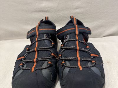 Merrell youth, size 4 blue with orange trim, water or hiking sandals