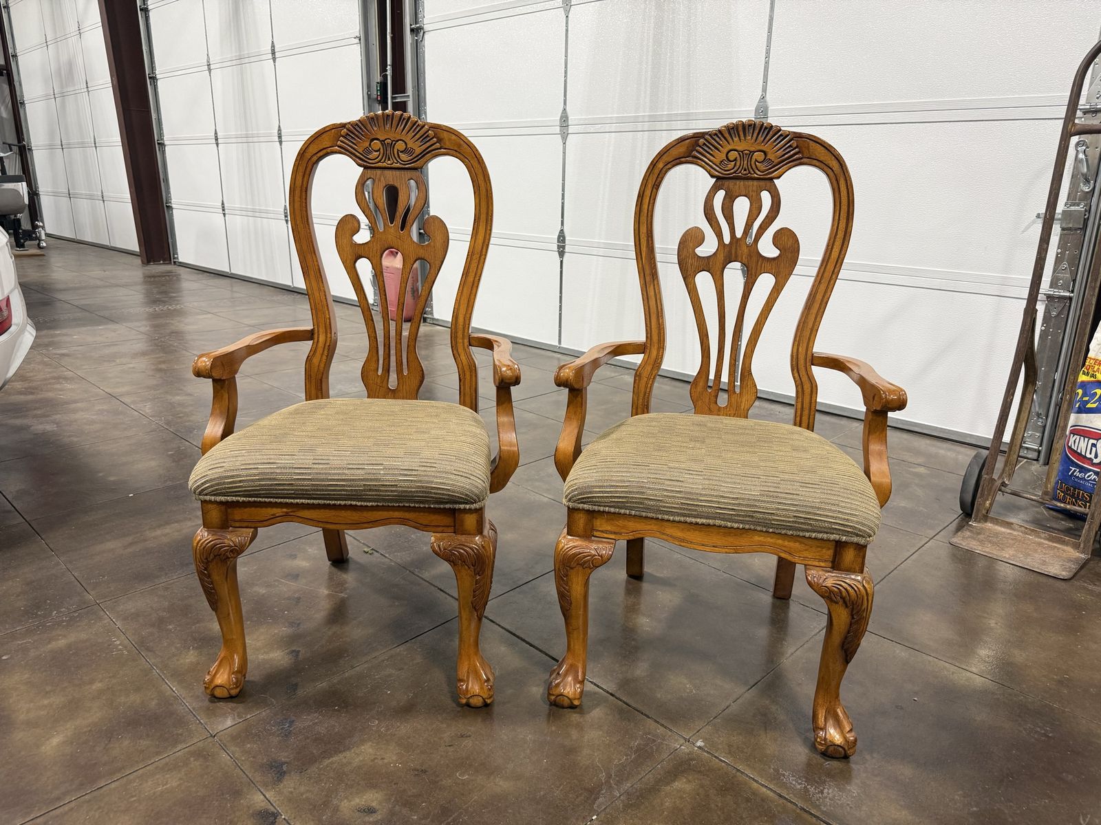 2 formal chairs