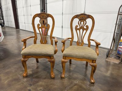 2 formal chairs