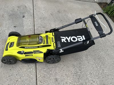 Ryobi 40V Brushless 20" Push Mower + 6Ah HP Battery & Rapid Charger