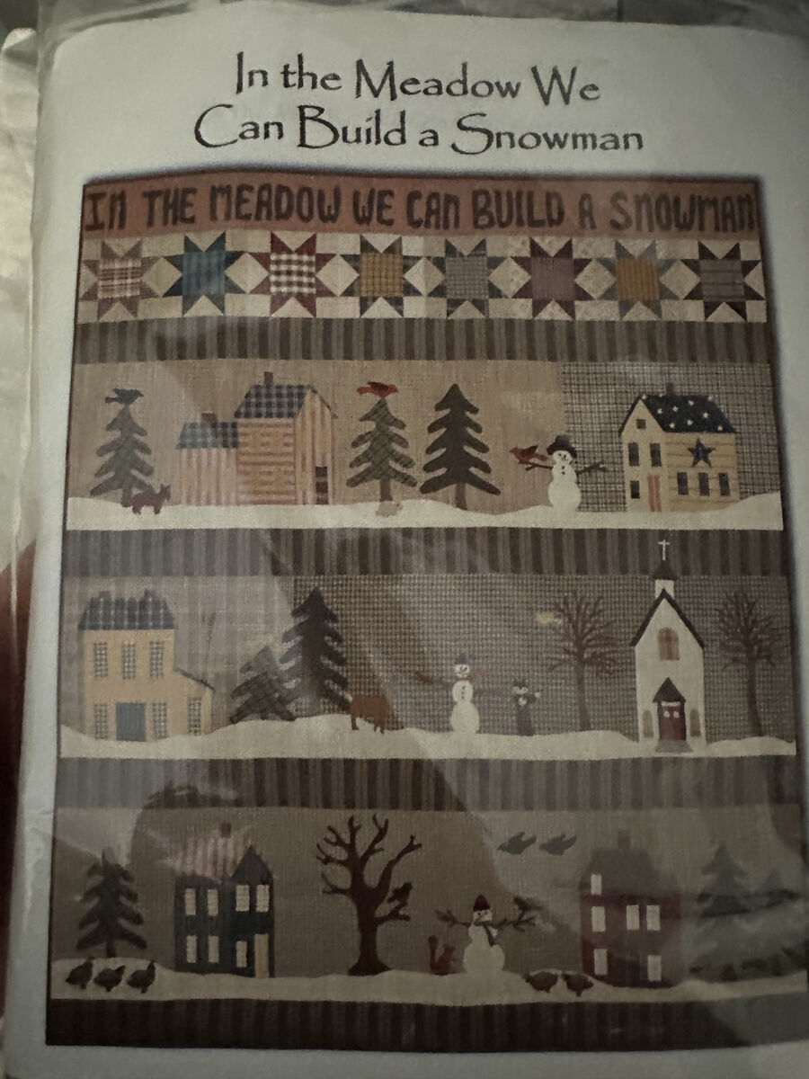 New In the Meadow We Can Build a Snowman Quilt Kit