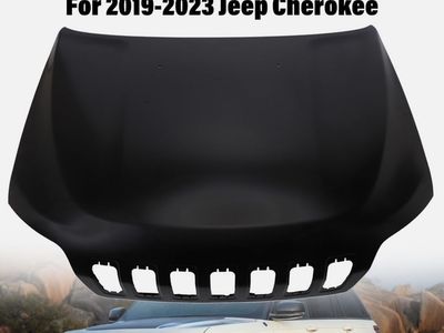 Hood Front Panel Primed Steel For 2019 2020 2021 2022 2023 Jeep Cherokee
