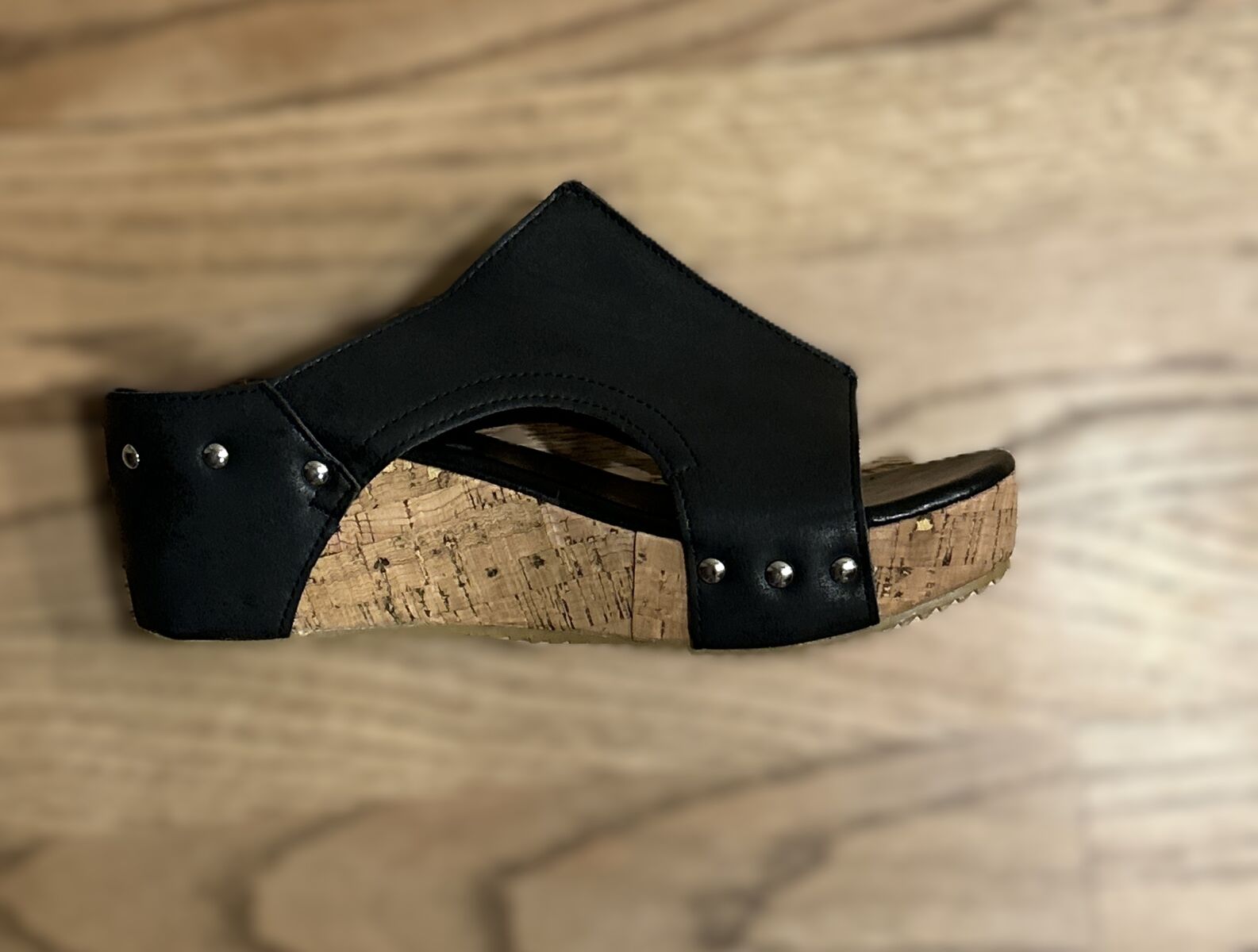 Northend Sandals with cork sole; Black Women's size EU 37 US 6.5