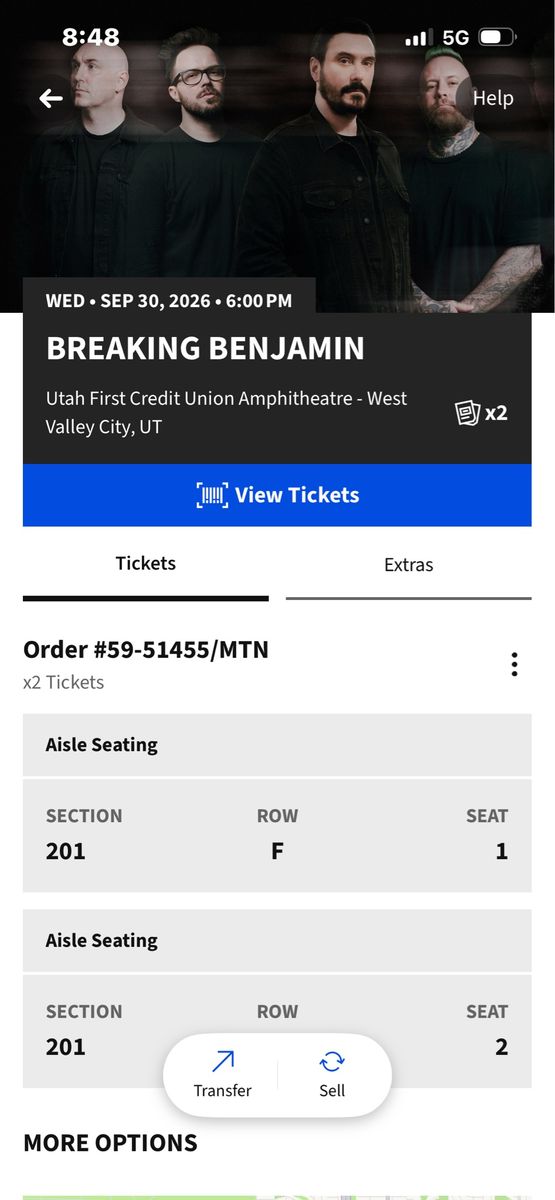 Breaking Benjamin Concert Tickets
