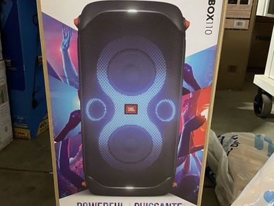 New JBL PartyBox 110 Portable Bluetooth Speaker with Powerful Bass Boost & Dynamic Light Show